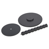 Modern Black Round Side Table 35x40cm