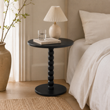 Modern Black Round Side Table 35x40cm