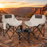 3PC Foldable Camping Table Chairs Set
