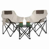 3PC Foldable Camping Table Chairs Set