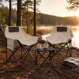 3PC Foldable Camping Table Chairs Set