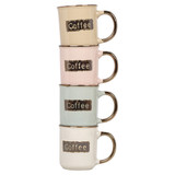 4/8pcs 200ml Coffee Mug Set