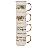 4/8pcs 200ml Coffee Mug Set