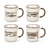 4/8pcs 200ml Coffee Mug Set