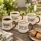 4/8pcs 200ml Coffee Mug Set