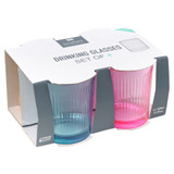 360ml Coloured Drinking Glasses