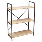 Multi Shelf Wall Rack with Black Metal Frame