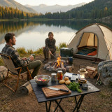 Black Camping Folding Portable Table