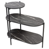 3 Tier Marble Effect Side Table