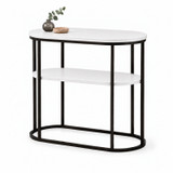 ELCHE Oval 2 Tier Side Table