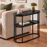 ELCHE Oval 2 Tier Side Table