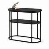 ELCHE Oval 2 Tier Side Table
