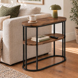 ELCHE Oval 2 Tier Side Table