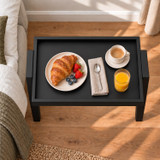 Scandi Tray Top Side Table with Raised Edge