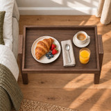 Scandi Tray Top Side Table with Raised Edge