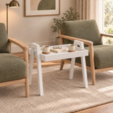 Scandi Tray Top Side Table with Raised Edge