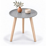 FEZ 40cm Round Tripod Side Table with Embossed Top