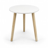 40X50cm Round Side Table with Solid Wooden Legs