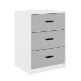 Modern 3 Drawer Bedside Table