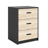 Modern 3 Drawer Bedside Table