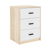 Modern 3 Drawer Bedside Table
