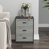 Modern 3 Drawer Bedside Table