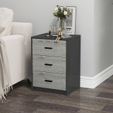 Modern 3 Drawer Bedside Table