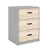 Modern 3 Drawer Bedside Table