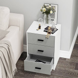 Modern 3 Drawer Bedside Table
