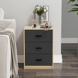 Modern 3 Drawer Bedside Table
