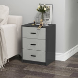 Modern 3 Drawer Bedside Table