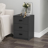 Modern 3 Drawer Bedside Table