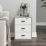 Modern 3 Drawer Bedside Table