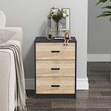 Modern 3 Drawer Bedside Table