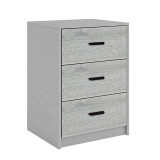 Modern 3 Drawer Bedside Table