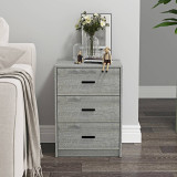 Modern 3 Drawer Bedside Table
