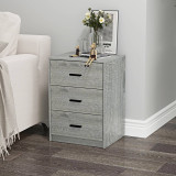 Modern 3 Drawer Bedside Table