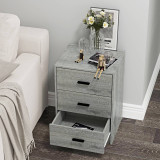 Modern 3 Drawer Bedside Table