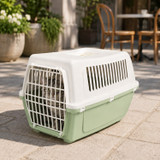 Plastic Vented Pet Carrier Travel Crate for Dogs & Cats
