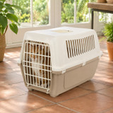 Plastic Vented Pet Carrier Travel Crate for Dogs & Cats