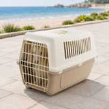 Plastic Vented Pet Carrier Travel Crate for Dogs & Cats