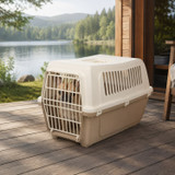 Plastic Vented Pet Carrier Travel Crate for Dogs & Cats