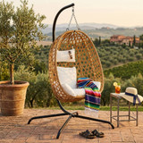 TULUM Hanging Rattan Egg Chair