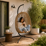TULUM Hanging Rattan Egg Chair