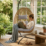 TULUM Hanging Rattan Egg Chair