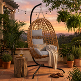TULUM Hanging Rattan Egg Chair