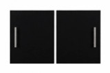 27.5cm Modern Black Bookcase Cabinet Replacement Doors