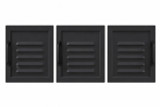 27.5cm Modern Black Bookcase Cabinet Replacement Doors