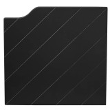 27.5cm Modern Black Bookcase Cabinet Replacement Doors