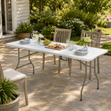 CORBY 6ft Folding Trestle Table Heavy Duty w/ Handle